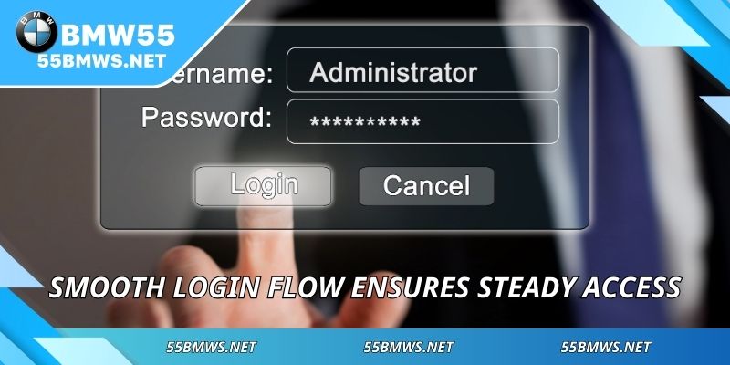 Smooth login flow ensures steady access