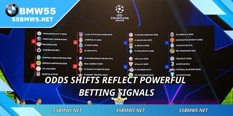Odds shifts reflect powerful betting signals