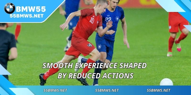 Smooth experience shaped by reduced actions