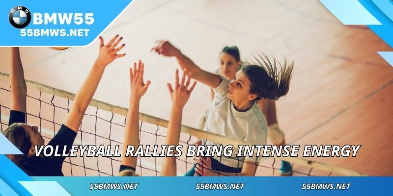 Volleyball rallies bring intense energy