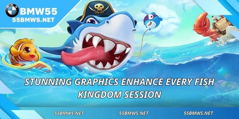 Stunning graphics enhance every Fish Kingdom session