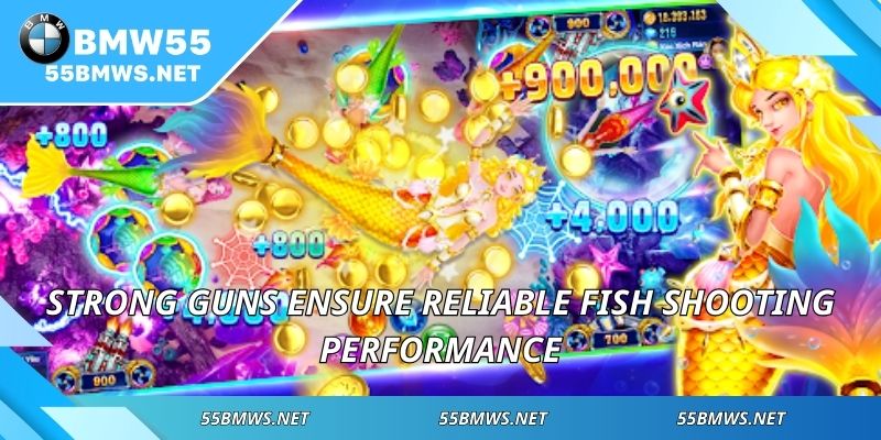 Strong guns ensure reliable fish shooting performance