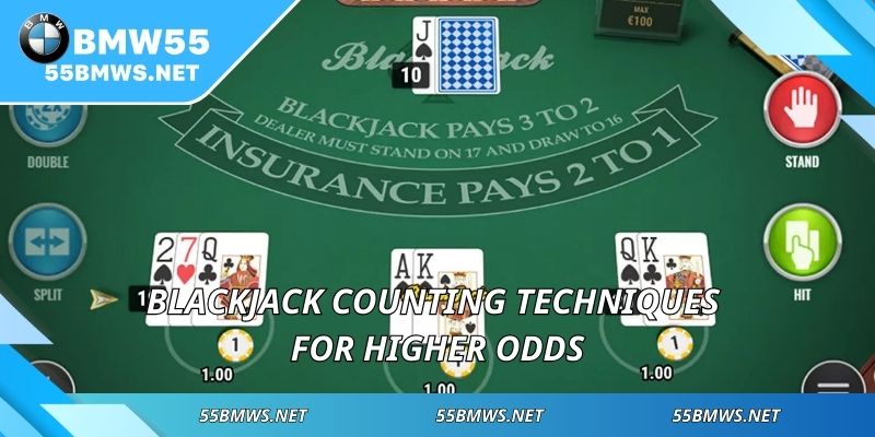 Blackjack counting techniques for higher odds